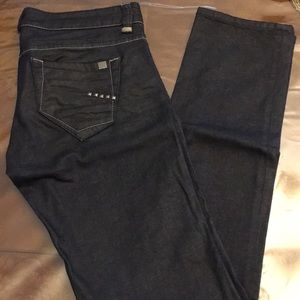 Bebe dark denim straight leg jeans
